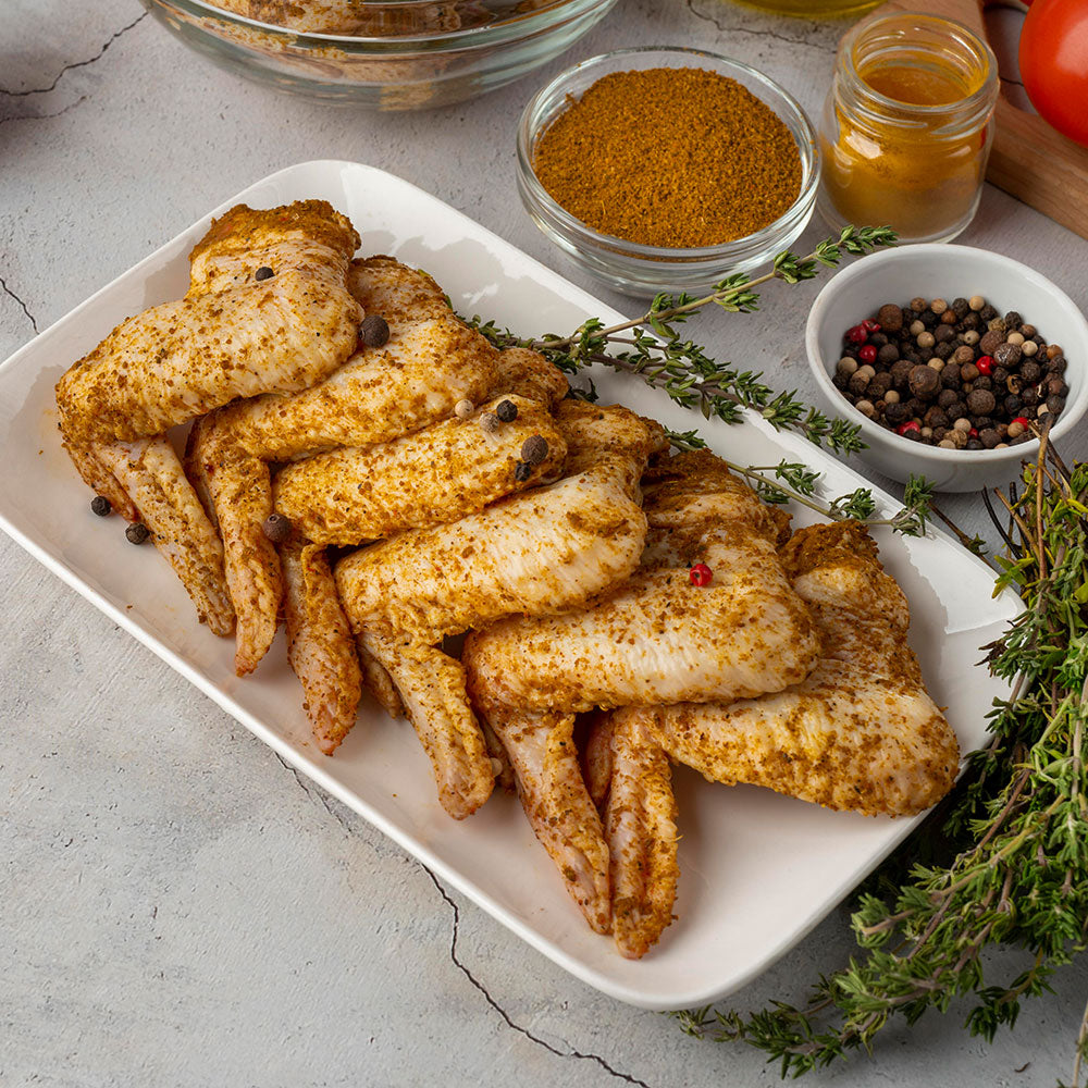 Halal chicken 3 Joint Wings Marinated