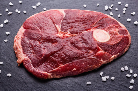 Halal Lamb leg steaks (bone-in)